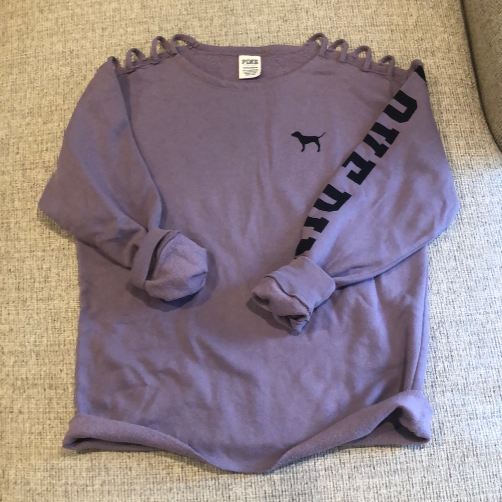 Pullover with shoulder cutouts